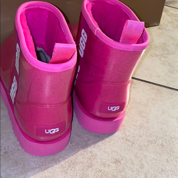 Women’s UGG CLASSIC CLEAR MINI ROCK ROSE #8 - Picture 6 of 13